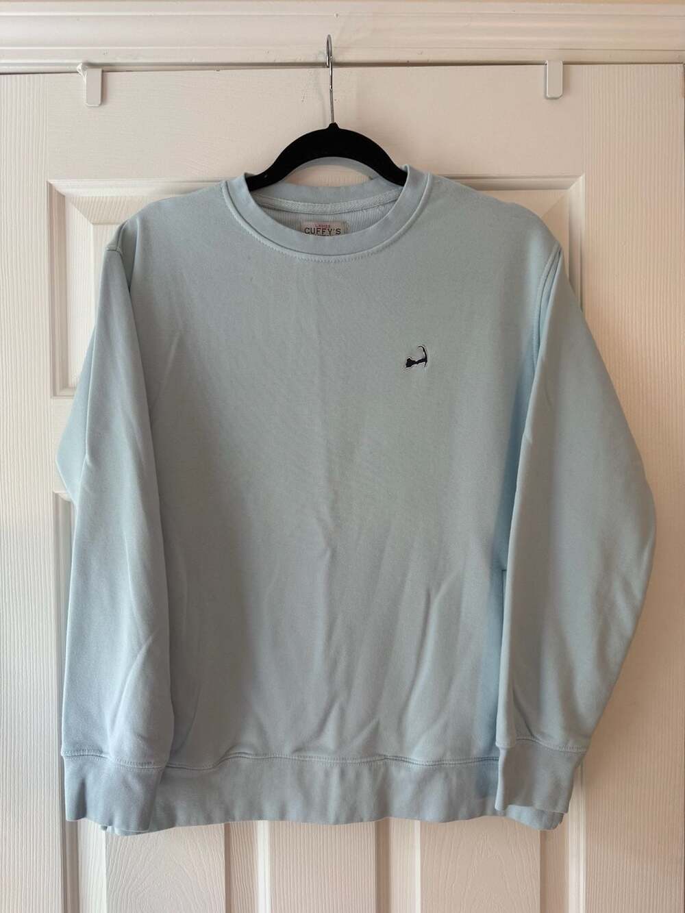 Cuffy's Cape Cod Embroidered Crewneck Sweatshirt Light Blue